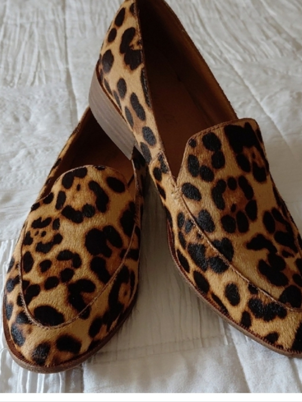 Madewell 7.5 Leopard Loafers Med Heel